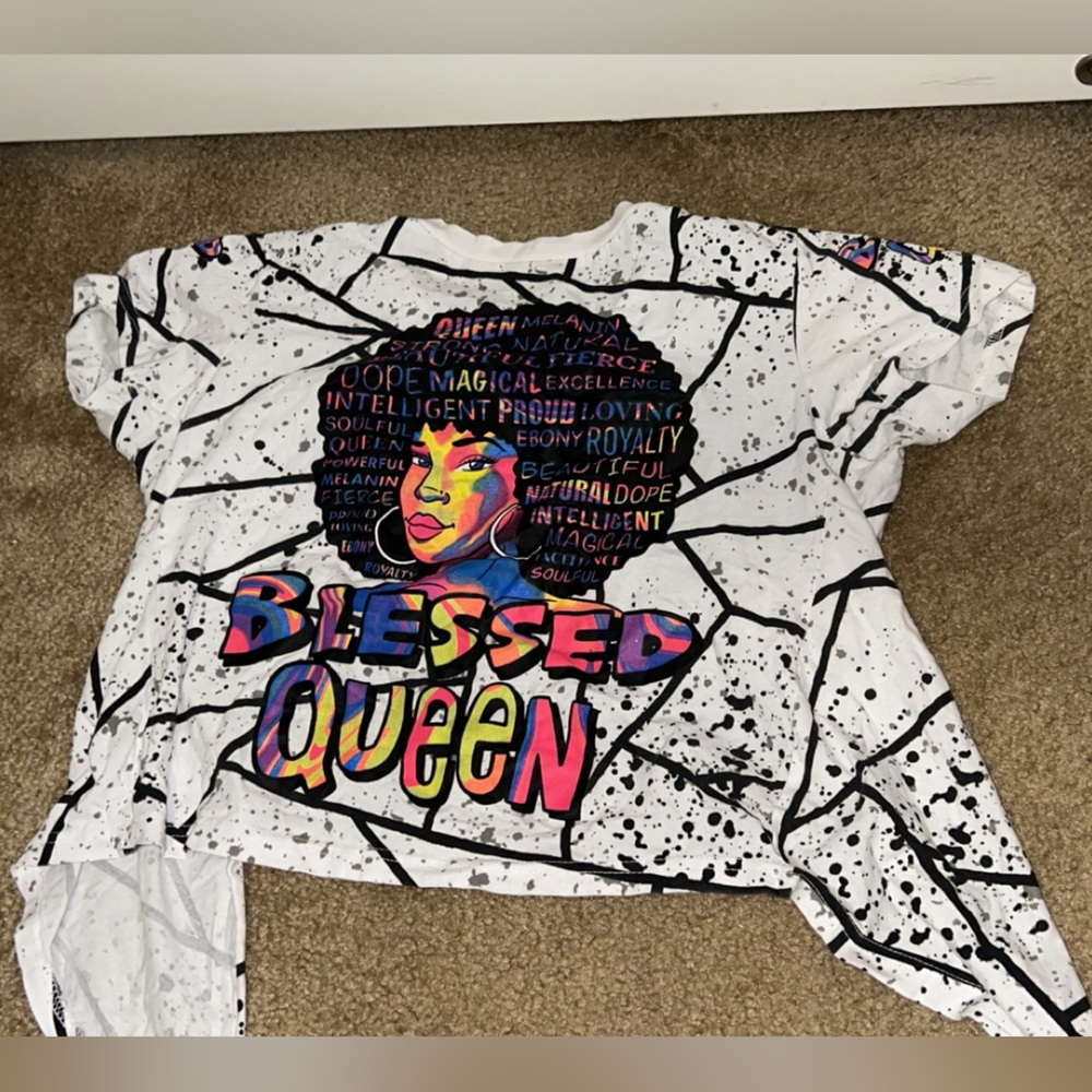 Black and Proud Crop Top